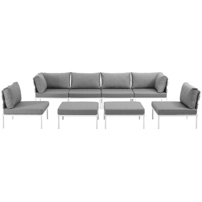 Modway Furniture Harmony 8 Piece Outdoor Patio Aluminum Sectional Sofa Set by Modway – EEI-2624