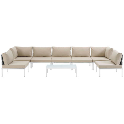 Modway Furniture Harmony 8 Piece Outdoor Patio Aluminum Sectional Sofa Set by Modway – EEI-2625