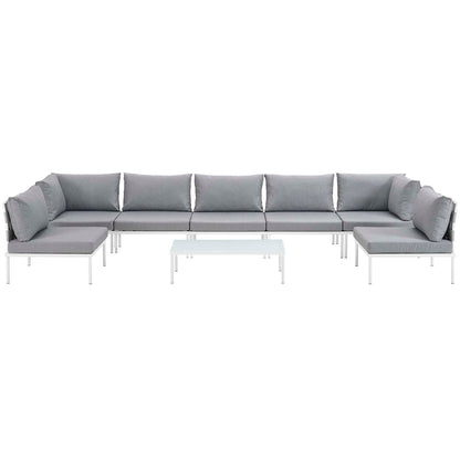 Modway Furniture Harmony 8 Piece Outdoor Patio Aluminum Sectional Sofa Set by Modway – EEI-2625
