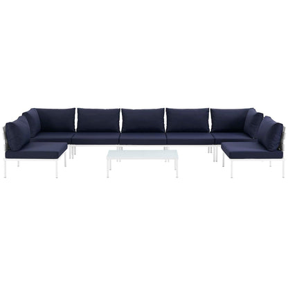 Modway Furniture Harmony 8 Piece Outdoor Patio Aluminum Sectional Sofa Set by Modway – EEI-2625