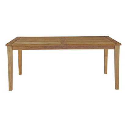Modway Furniture Marina 72" Outdoor Patio Teak Dining Table - EEI-2717-NAT