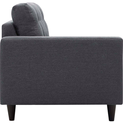 Modway furniture Empress 2 Piece Upholstered Fabric Right Facing Bumper Sectional - EEI-2797-AZU
