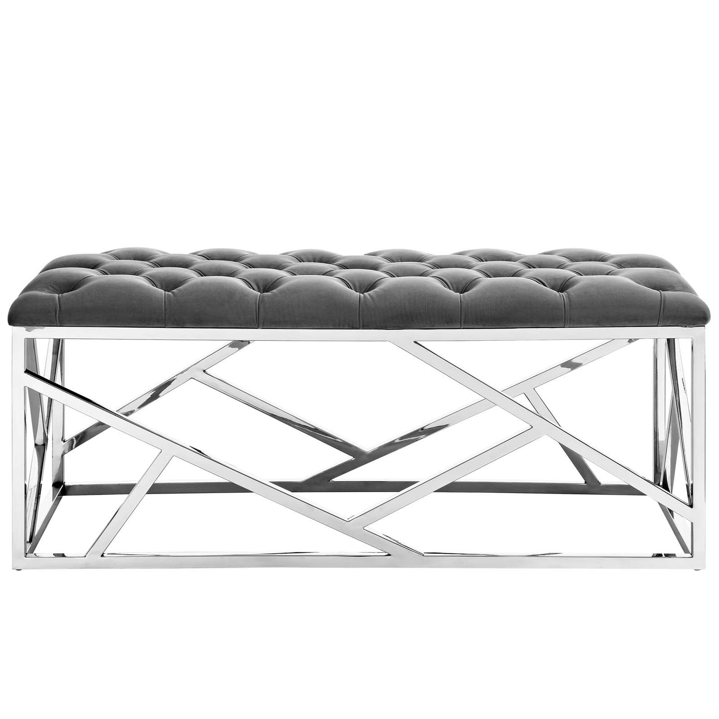 Modway Furniture Intersperse Bench - EEI-2867-SLV-SEA