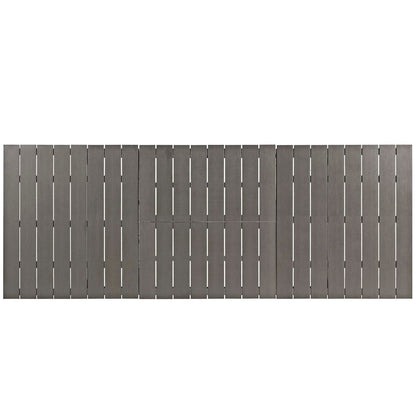 Modway Furniture Shore 9 Piece Outdoor Patio Aluminum Dining Set by Modway - EEI-3202-SLV-BLK-SET