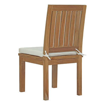Modway Furniture Marina 11 Piece Outdoor Patio Teak Dining Set by Modway – EEI-3282-NAT-WHI-SET