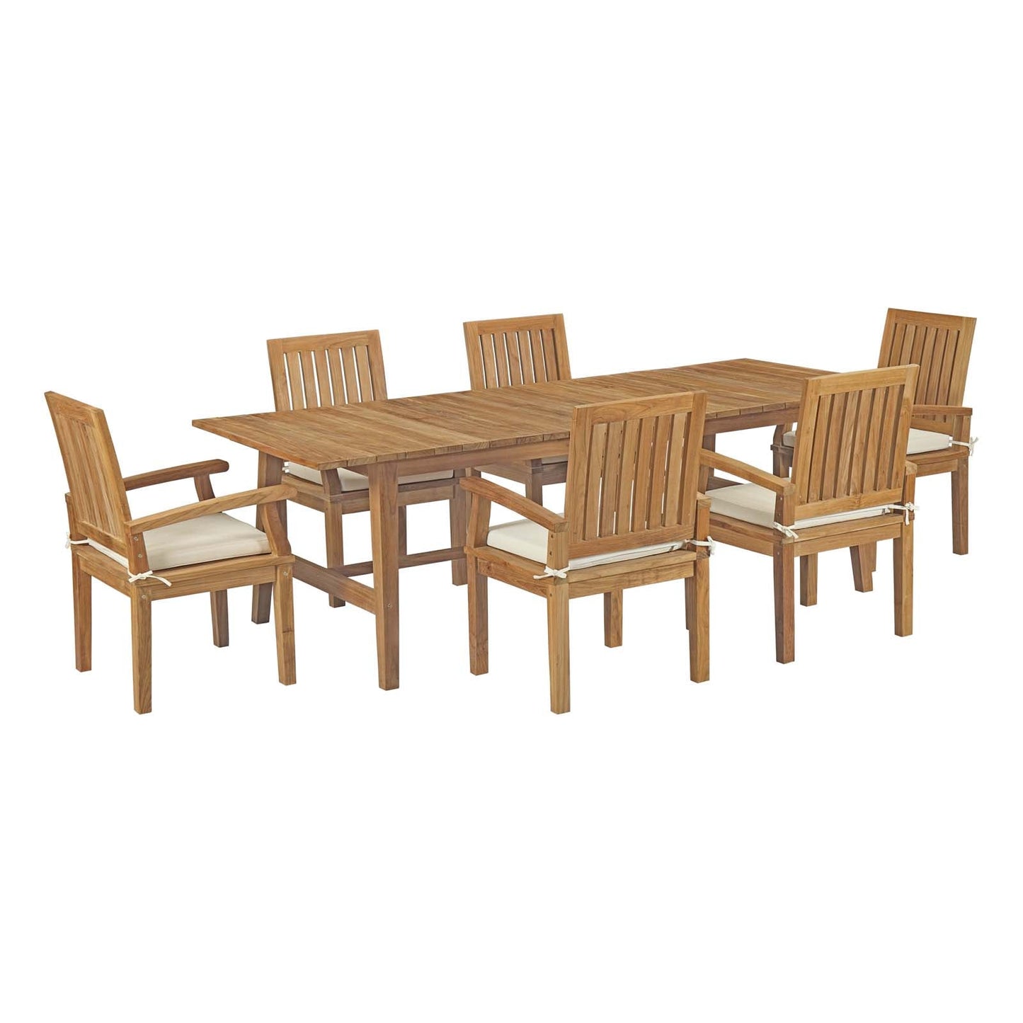 Modway Furniture Marina 7 Piece Outdoor Patio Teak Dining Set by Modway – EEI-3308