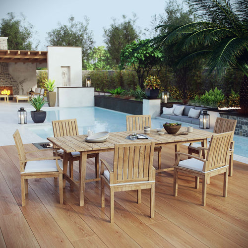 Modway Furniture Marina 7 Piece Outdoor Patio Teak Dining Set by Modway – EEI-3308