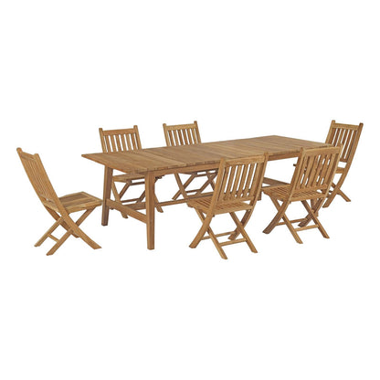 Modway Furniture Marina 7 Piece Outdoor Patio Teak Dining Set by Modway – EEI-3309
