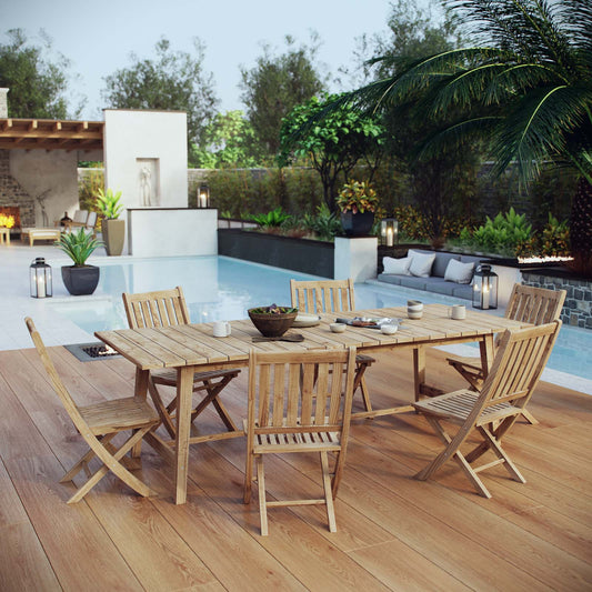 Modway Furniture Marina 7 Piece Outdoor Patio Teak Dining Set by Modway – EEI-3309