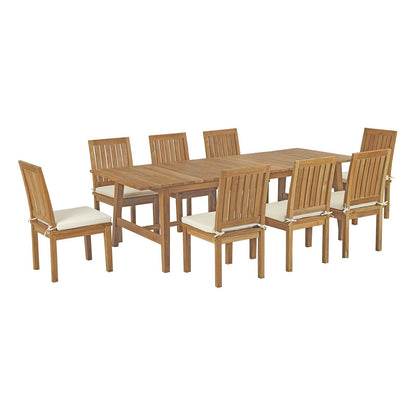Modway Furniture Marina 9 Piece Outdoor Patio Teak Dining Set by Modway – EEI-3311