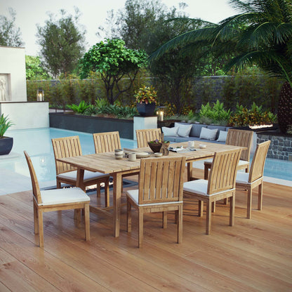 Modway Furniture Marina 9 Piece Outdoor Patio Teak Dining Set by Modway – EEI-3311