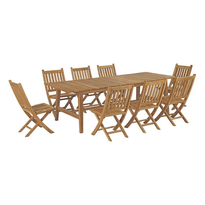 Modway Furniture Marina 9 Piece Outdoor Patio Teak Dining Set by Modway – EEI-3313