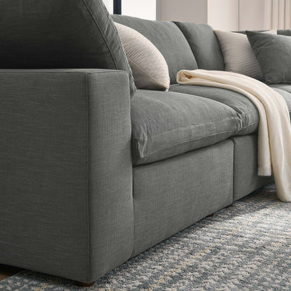Modway Furniture Commix 5 Piece Down Filled Overstuffed Sectional Sofa by Modway - EEI-3359-BLK
