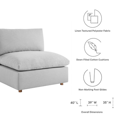 Modway Furniture Commix 5 Piece Down Filled Overstuffed Sectional Sofa by Modway - EEI-3359-BLK