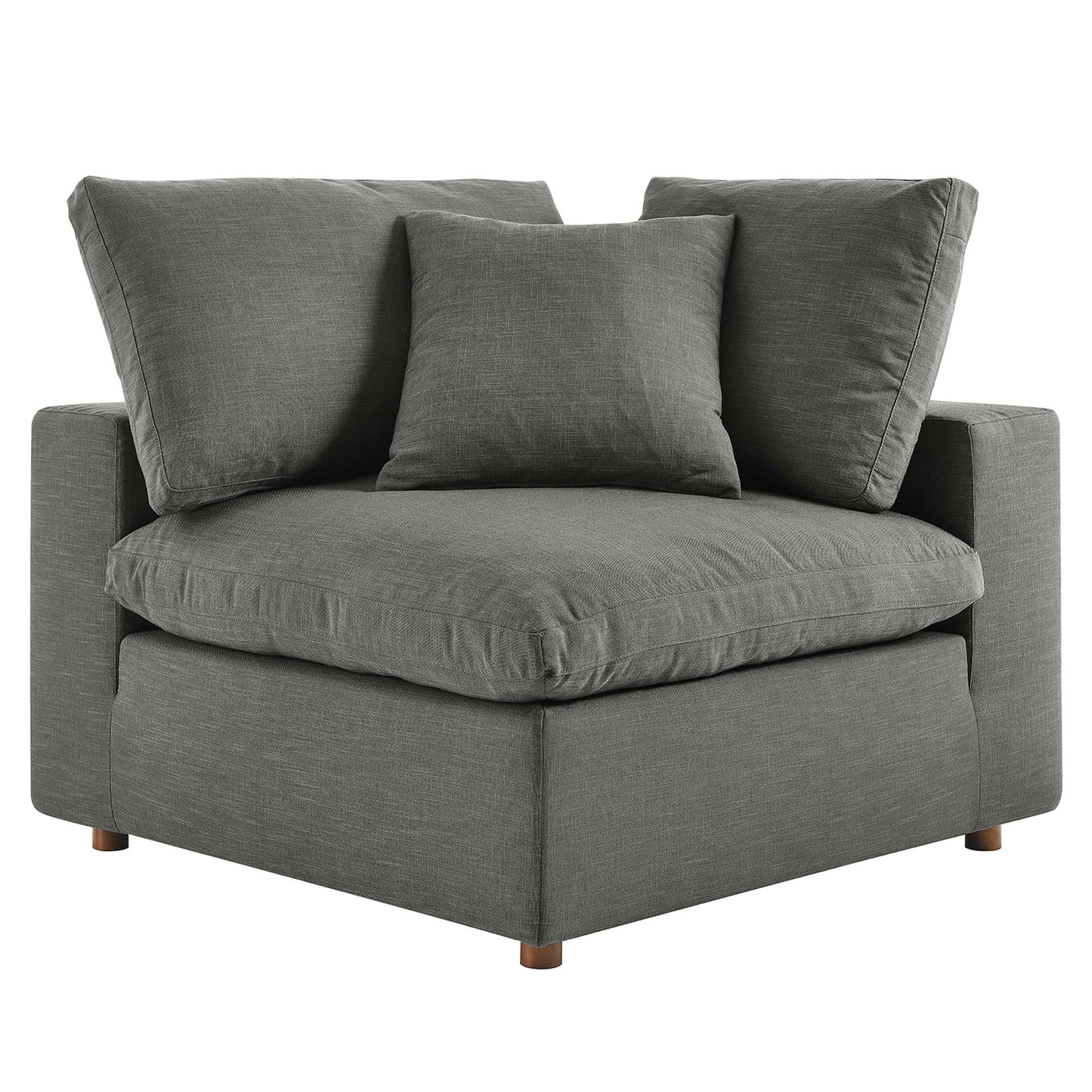 Modway Furniture Commix 8-Piece Down Filled Overstuffed Sectional Sofa by Modway - EEI-3363-BLK