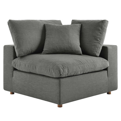 Modway Furniture Commix 8-Piece Down Filled Overstuffed Sectional Sofa by Modway - EEI-3363-BLK