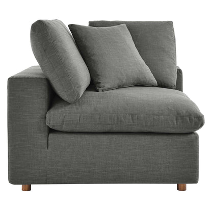 Modway Furniture Commix 8-Piece Down Filled Overstuffed Sectional Sofa by Modway - EEI-3363-BLK