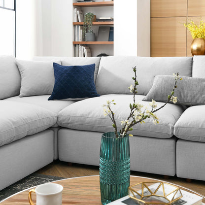 Modway Furniture Commix 8-Piece Down Filled Overstuffed Sectional Sofa by Modway - EEI-3363-BLK
