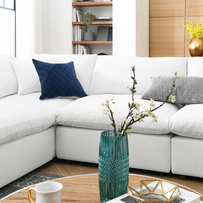 Modway Furniture Commix 8-Piece Down Filled Overstuffed Sectional Sofa by Modway - EEI-3363-BLK