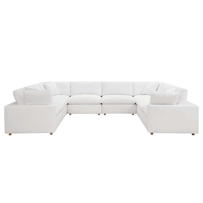 Modway Furniture Commix 8-Piece Down Filled Overstuffed Sectional Sofa by Modway - EEI-3363-BLK