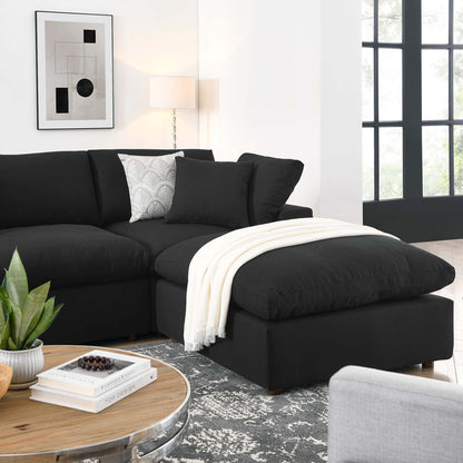 Modway Furniture Commix 7-Piece Down Filled Overstuffed Sectional Sofa by Modway - EEI-3364-BLK