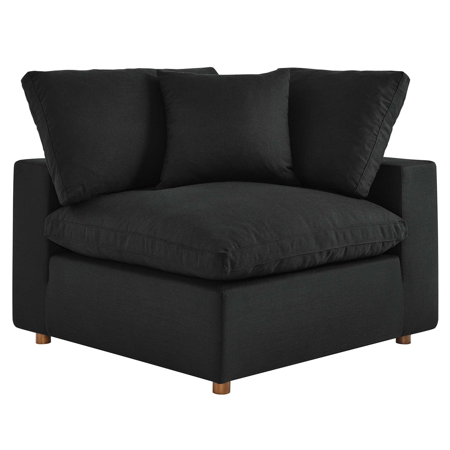 Modway Furniture Commix 7-Piece Down Filled Overstuffed Sectional Sofa by Modway - EEI-3364-BLK