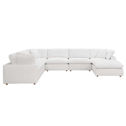 Modway Furniture Commix 7-Piece Down Filled Overstuffed Sectional Sofa by Modway - EEI-3364-BLK