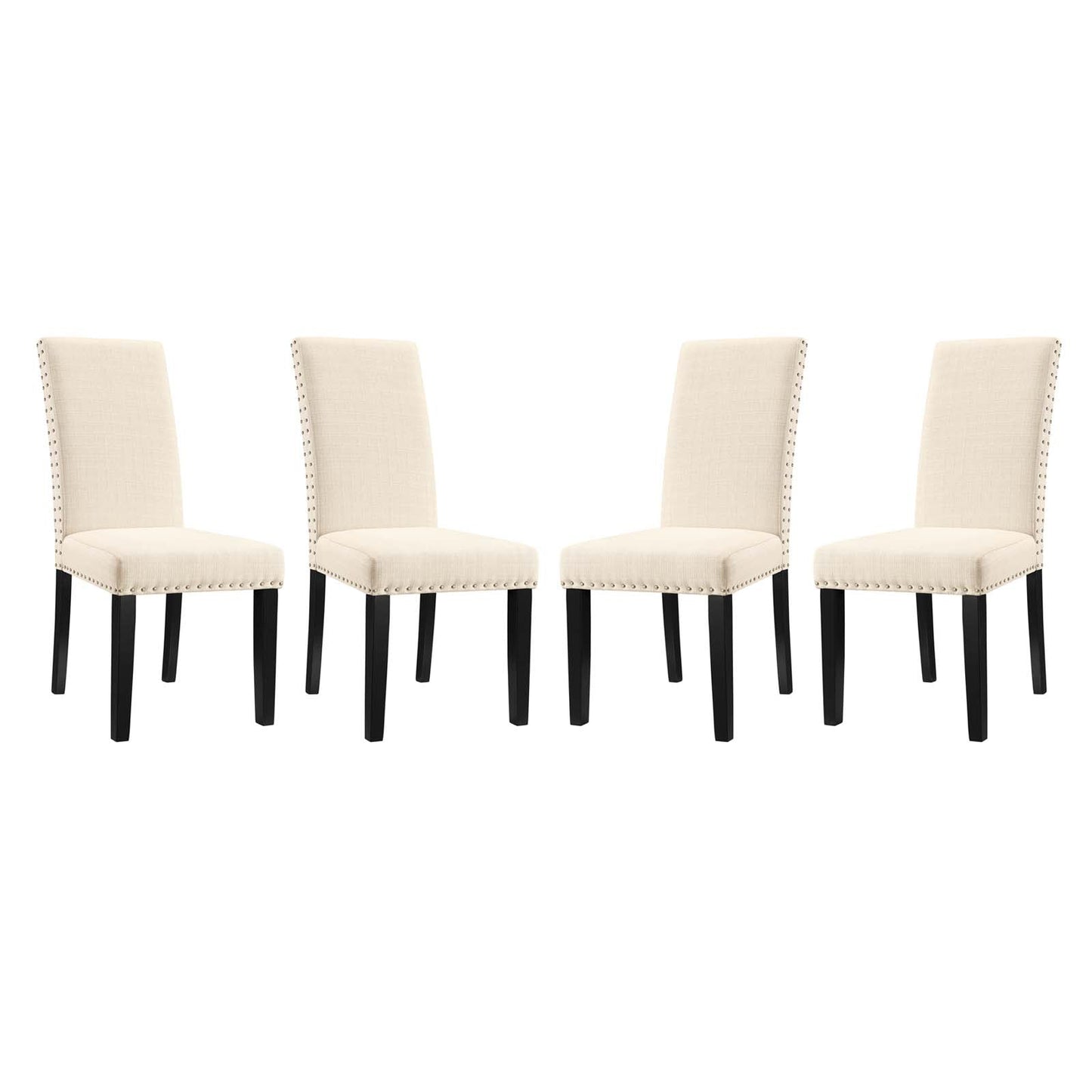 Modway furniture Parcel Dining Side Chair Fabric Set of 4 - EEI-3552-BEI