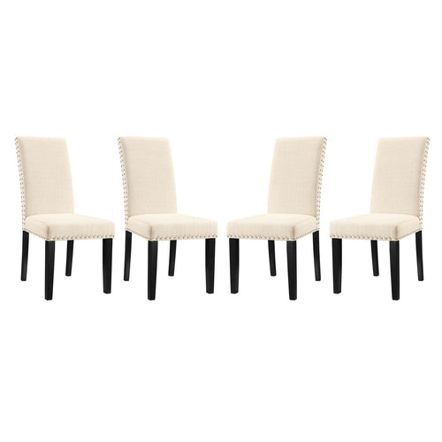 Modway furniture Parcel Dining Side Chair Fabric Set of 4 - EEI-3552-BEI