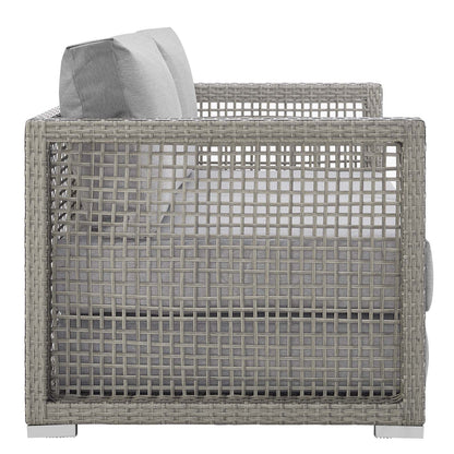 Modway Furniture Aura 3 Piece Outdoor Patio Wicker Rattan Set – EEI-3598-GRY-GRY-SET
