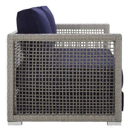 Modway Furniture Aura 3 Piece Outdoor Patio Wicker Rattan Set – EEI-3598-GRY-GRY-SET