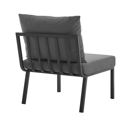 Modway Furniture Riverside 5 Piece Outdoor Patio Aluminum Set by Modway – EEI-3783-SLA-WHI