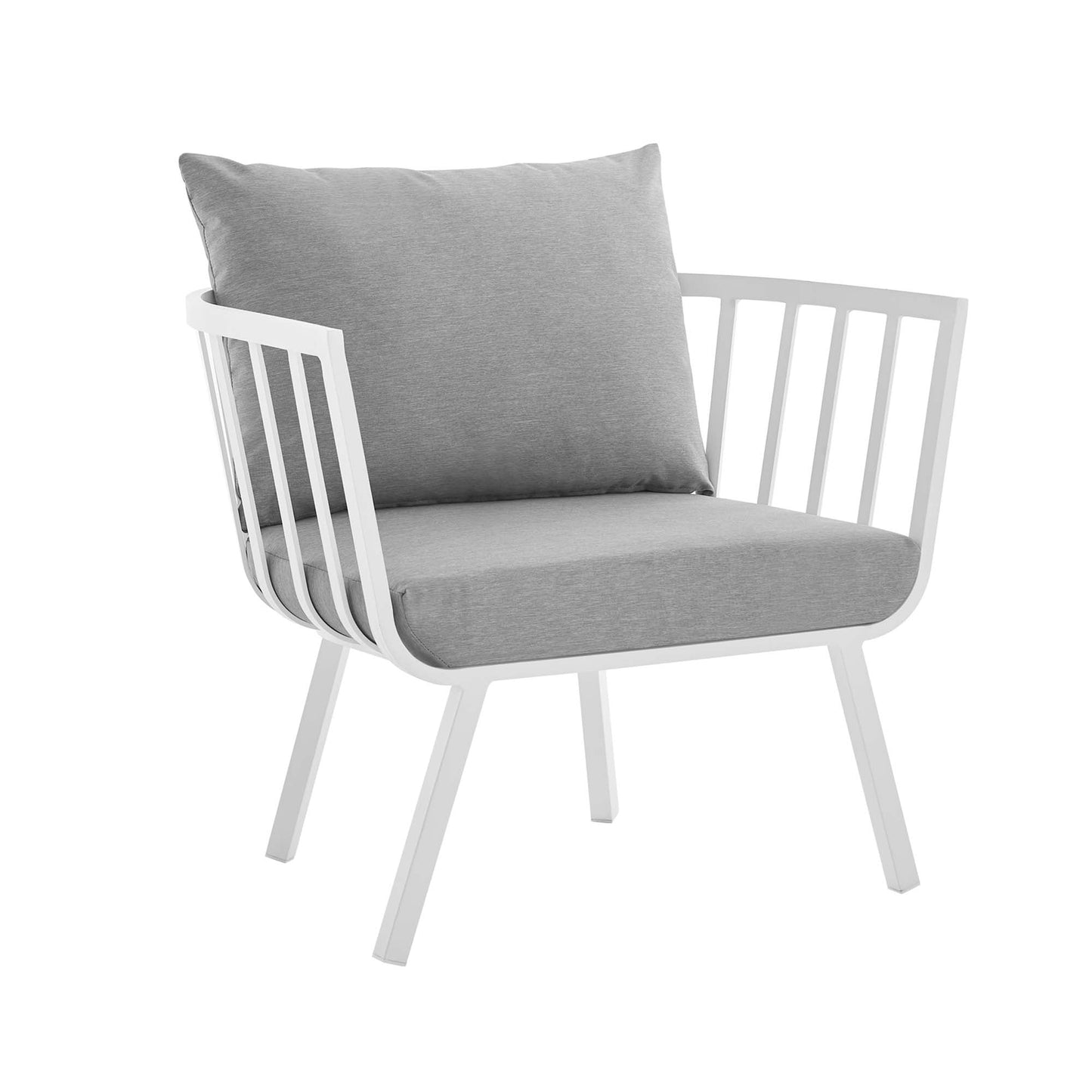 Modway Furniture Riverside 5 Piece Outdoor Patio Aluminum Set by Modway – EEI-3783-SLA-WHI