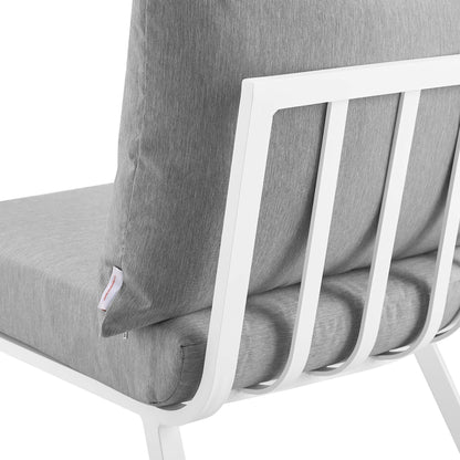 Modway Furniture Riverside 5 Piece Outdoor Patio Aluminum Set by Modway – EEI-3786-SLA-WHI