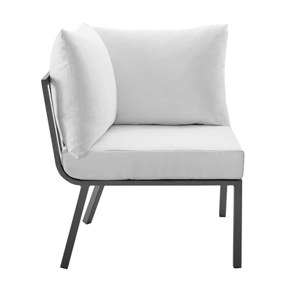 Modway Furniture Riverside 4 Piece Outdoor Patio Aluminum Set by Modway - EEI-3787-WHI-NAV