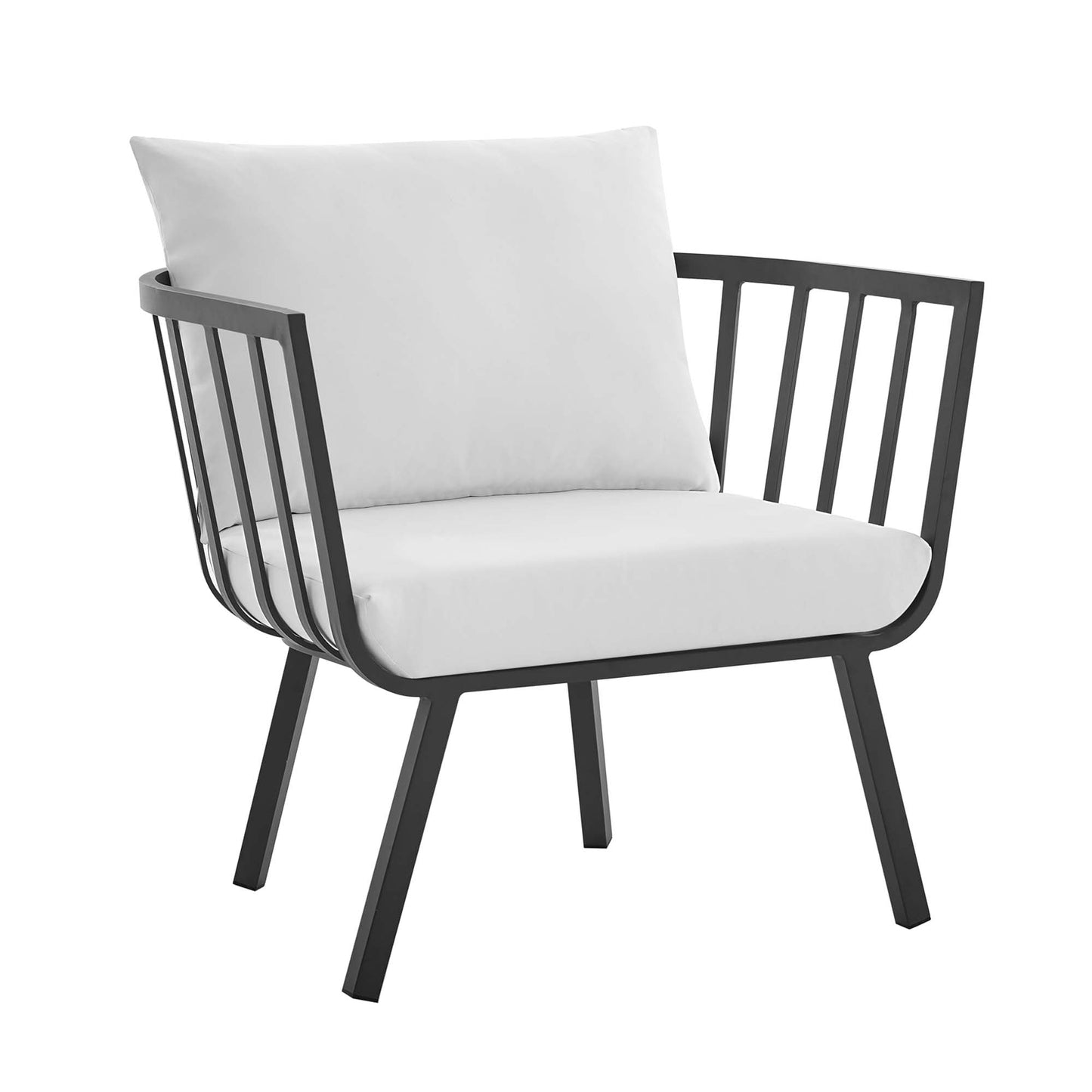 Modway Furniture Riverside 4 Piece Outdoor Patio Aluminum Set by Modway - EEI-3787-WHI-NAV