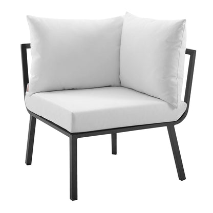 Modway Furniture Riverside 4 Piece Outdoor Patio Aluminum Set by Modway - EEI-3787-WHI-NAV
