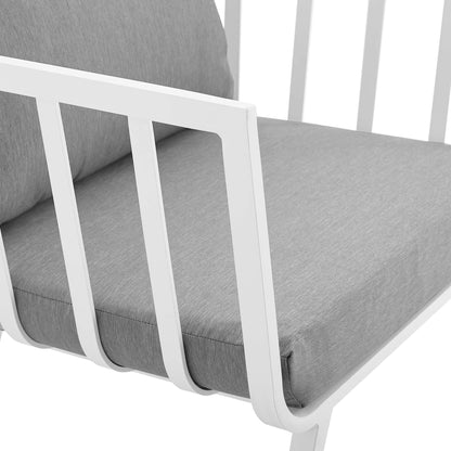 Modway Furniture Riverside 4 Piece Outdoor Patio Aluminum Set by Modway - EEI-3787-WHI-NAV