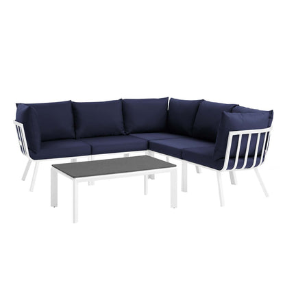 Modway Furniture Riverside 6 Piece Outdoor Patio Aluminum Set by Modway – EEI-3788-SLA-CHA