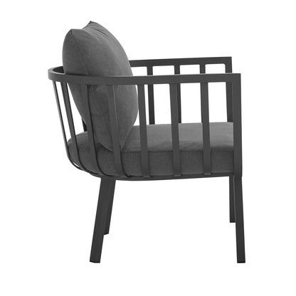 Modway Furniture Riverside 6 Piece Outdoor Patio Aluminum Set by Modway – EEI-3795-SLA-WHI
