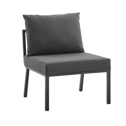 Modway Furniture Riverside 6 Piece Outdoor Patio Aluminum Set by Modway – EEI-3795-SLA-WHI