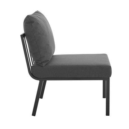 Modway Furniture Riverside 6 Piece Outdoor Patio Aluminum Set by Modway – EEI-3795-SLA-WHI