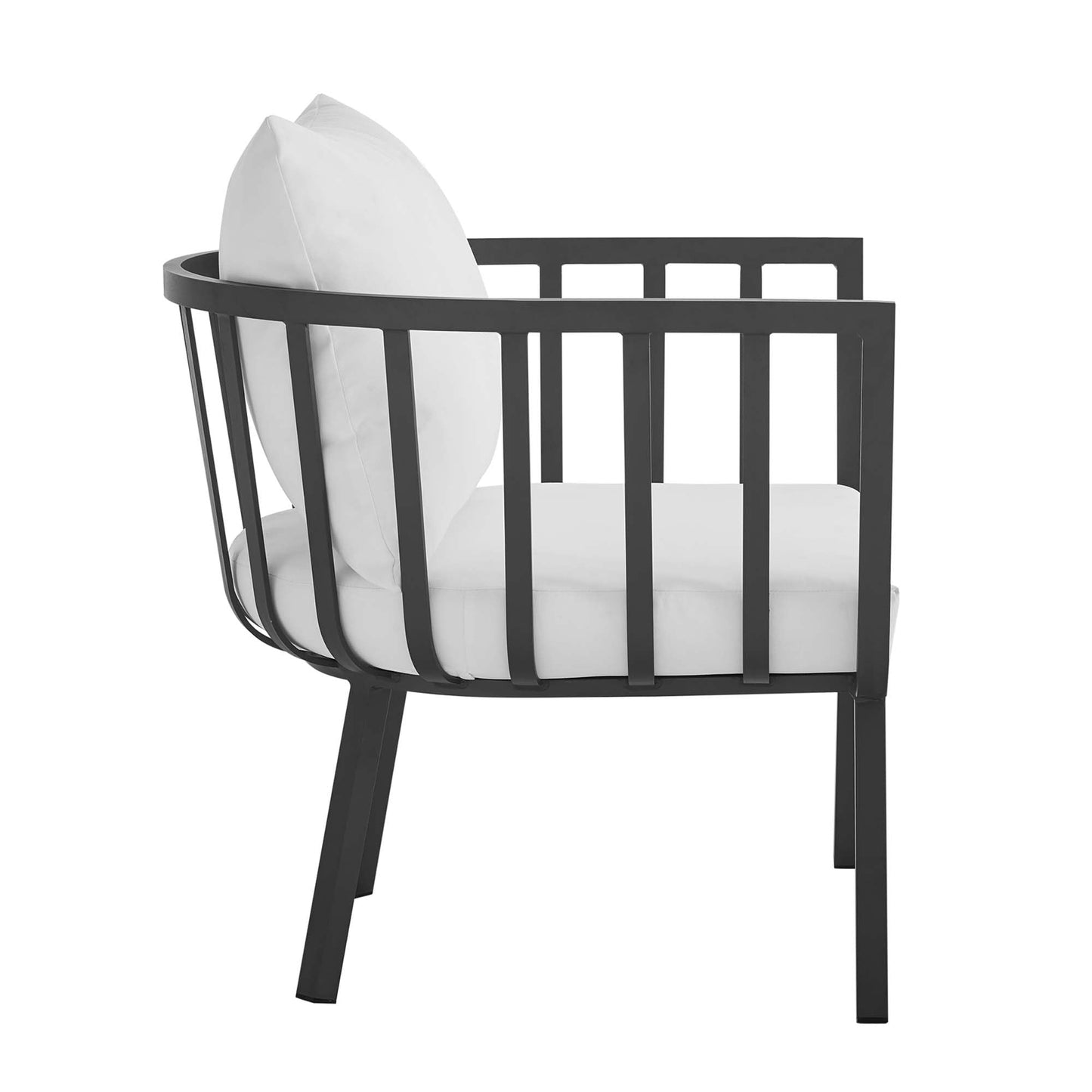 Modway Furniture Riverside 6 Piece Outdoor Patio Aluminum Set by Modway – EEI-3795-SLA-WHI