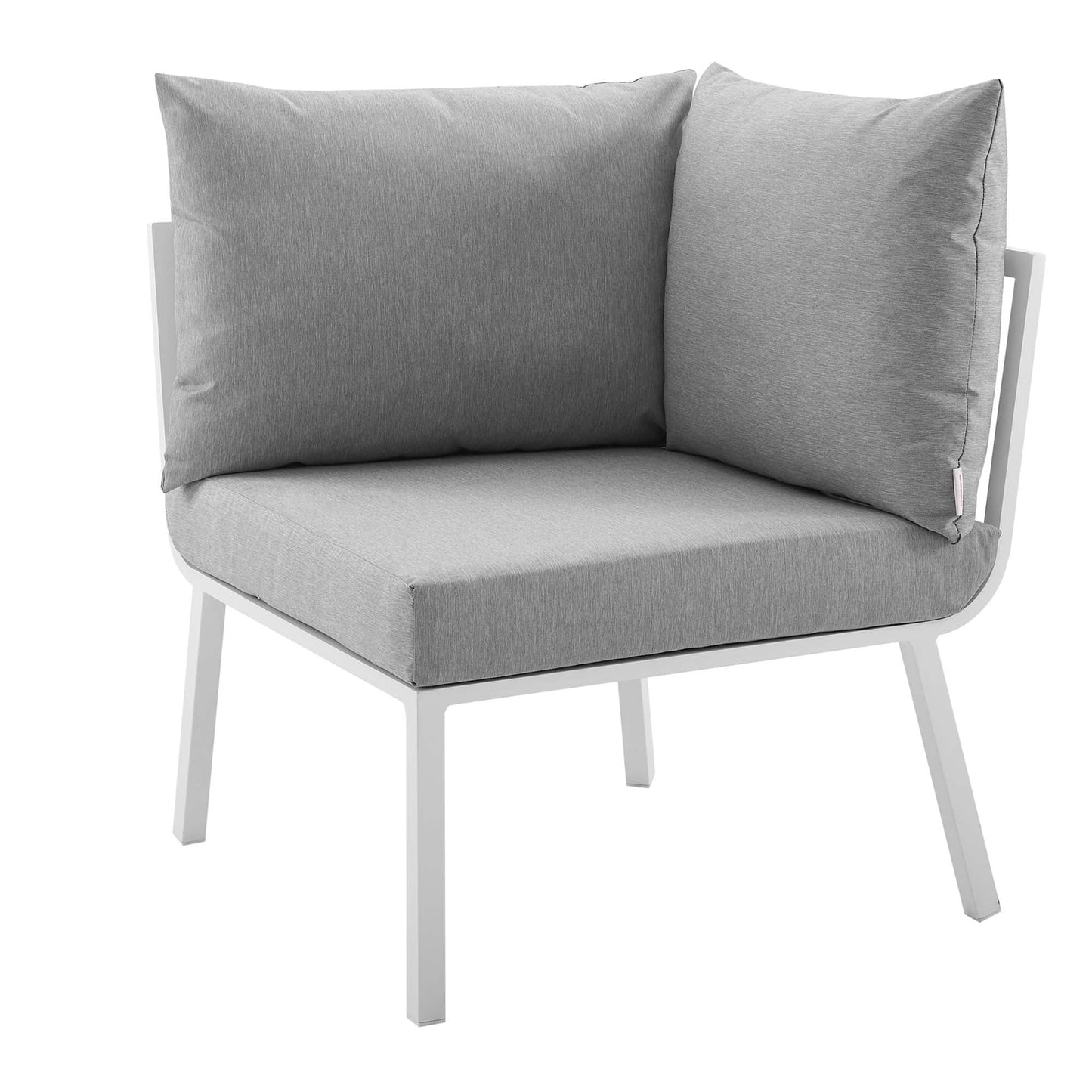 Modway Furniture Riverside 6 Piece Outdoor Patio Aluminum Set by Modway – EEI-3795-SLA-WHI