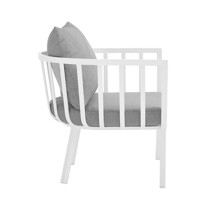Modway Furniture Riverside 6 Piece Outdoor Patio Aluminum Set by Modway – EEI-3795-SLA-WHI