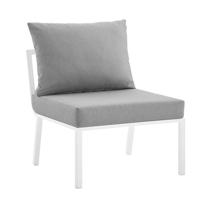 Modway Furniture Riverside 6 Piece Outdoor Patio Aluminum Set by Modway – EEI-3795-SLA-WHI