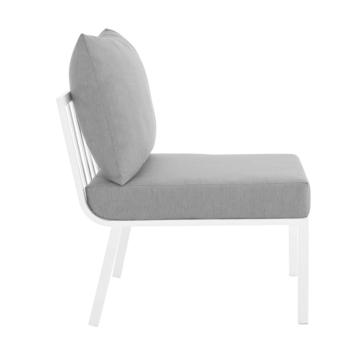 Modway Furniture Riverside 6 Piece Outdoor Patio Aluminum Set by Modway – EEI-3795-SLA-WHI