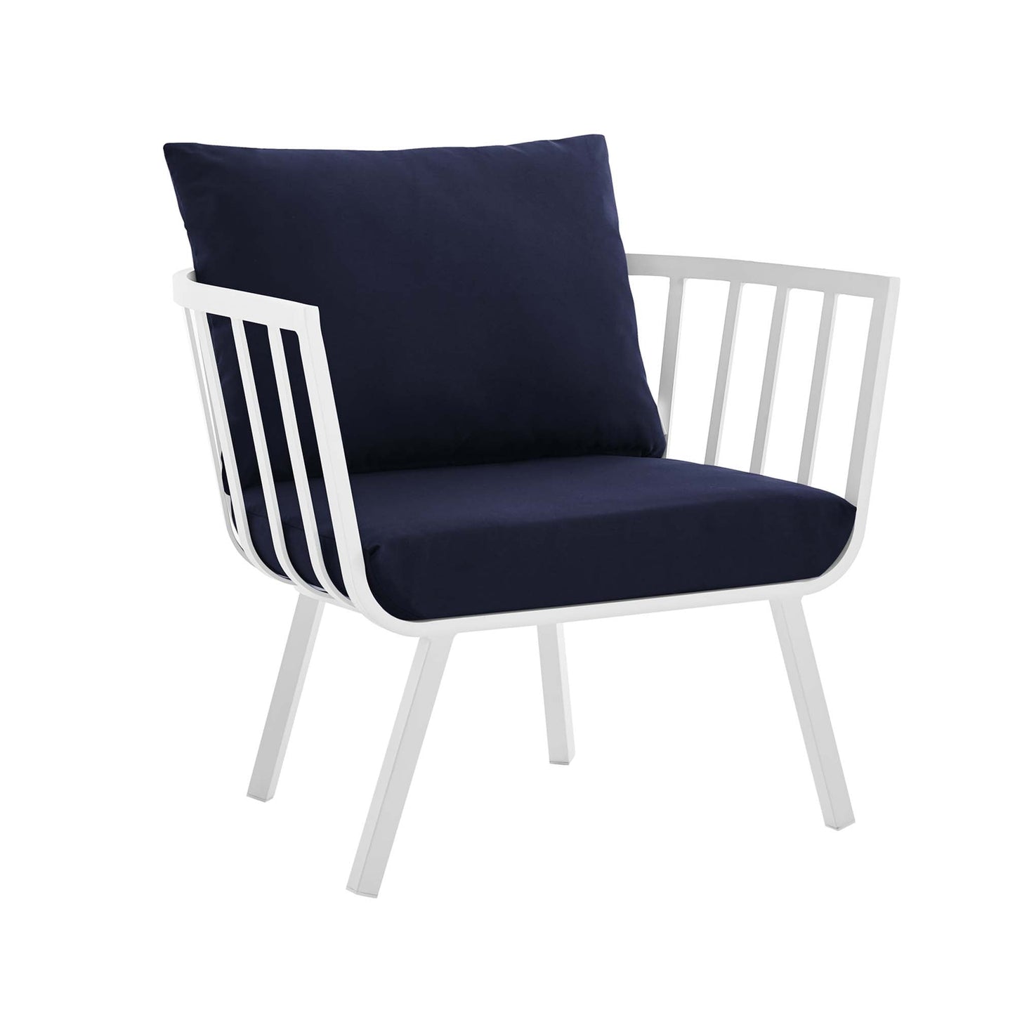 Modway Furniture Riverside 6 Piece Outdoor Patio Aluminum Set by Modway – EEI-3795-SLA-WHI