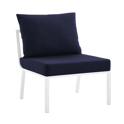 Modway Furniture Riverside 6 Piece Outdoor Patio Aluminum Set by Modway – EEI-3795-SLA-WHI