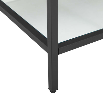 Modway furniture Kingsley Stainless Steel Bathroom Vanity - EEI-3998-BLK-WHI
